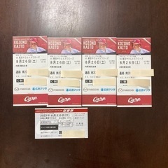 8/26(土)広島 vs 東京ヤクルト 4枚＋球場東(コストコ屋...