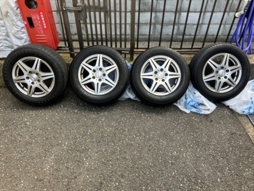 195 65 15 タイヤホイール4本セット　21年製3本19年製1本
