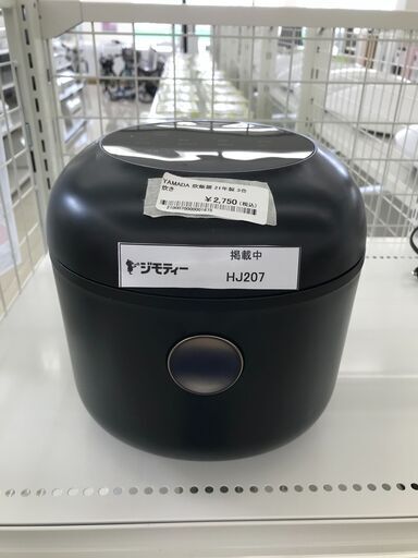 ★ジモティ割あり★ YAMADA 炊飯器 3合炊き 21年製 動作確認／クリーニング済み HJ207