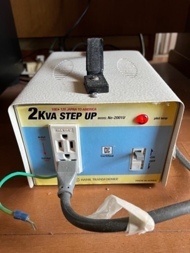 トランスフォーマー　変圧器　100v-120v