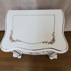 アンティーク 2段チェスト ベットサイド 姫系 姫かわ 収納 ロココ調 ②