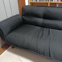 【引き取り限定】3人がけ簡易ソファベッドの画像
