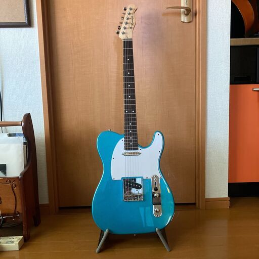 【取引中】中古！Bacchus（バッカス）テレキャスター　メタリックブルー
