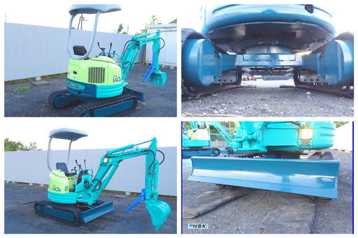 ヤンマー~YANMAR:VIO15-1:中古油圧ショベル◆1.5ｔ 倍速/ガチャック仕様（ミニユンボ）ゴムクローラー新品◆ブレか配管好き