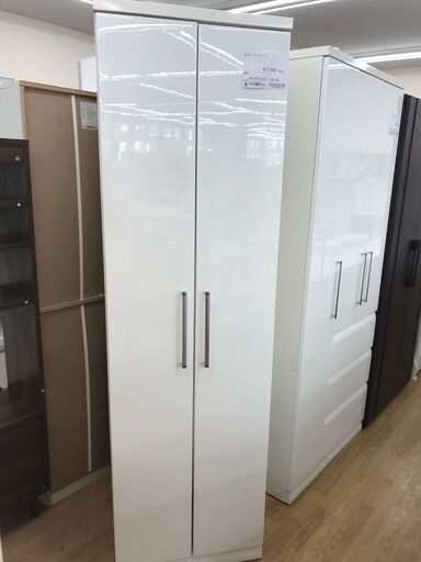 ★ジモティ割あり★ ニトリ ワードローブ ホワイト H198×W58×D155 クリーニング済み KJ2592