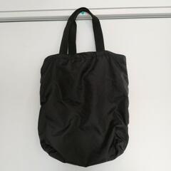 トートバッグ　エコバッグ　ナイロン素材　黒の画像