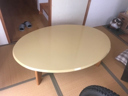 しっかり作れていて安定感ありのローテーブル