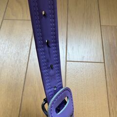 ランドセル　女の子　かるすぽ　紫に水色のパイピングの画像