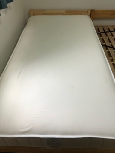 無印良品高密度ポケットコイルマットレスシングル➕パイン材ベッドフレーム