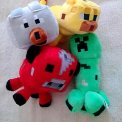 新品 マインクラフト ぬいぐるみ　クリーパー・ヤマネコ・ムーシュ...