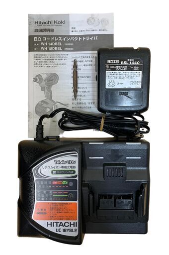 23C079_ジ3 インパクトドライバ 日立工機 WH14DBEL コードレス 充電式 14.4V 4.0Ah 日立 Hitachi Koki
