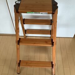 コーナン商事 脚立 アルミ合金 3段 木目 ＃00002-4の画像