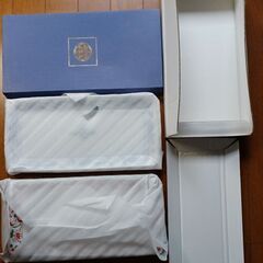 たち吉　未使用❗　花洛　組皿　食器2枚セット　長方形の画像