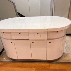 カウンター テーブル カウンターテーブル チェスト 棚 引き出し