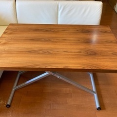 ［価格改定］昇降ダイニングテーブル アクティブ ウォルナット　ニ...