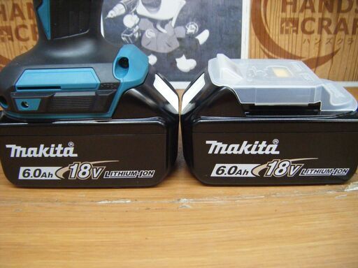 マキタ　makita　TD173DX　インパクトドライバ　充電器別売　バッテリ18V二個/本体/ケース　ブルーカラー　未使用品　【ハン