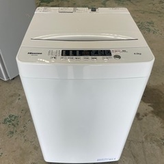 決まりました☆高年式☆ハイセンス☆洗濯機☆2022年☆綺麗な中古品☆4.5kgの画像
