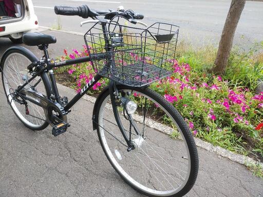 札幌市内配達無料。中古クロスバイクブラック。