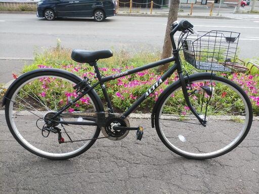 札幌市内配達無料。中古クロスバイクブラック。