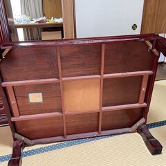 レトロ　座卓　家具調　コタツ　大型の画像