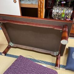 レトロ　テーブル　座卓　木製の画像