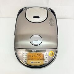 象印 ZOUJIRUSHI ぞうじるし 圧力IH 炊飯器 5.5合炊き NP-NI10 2015年製  極め炊き プラチナ厚釜　D【nz1276】の画像