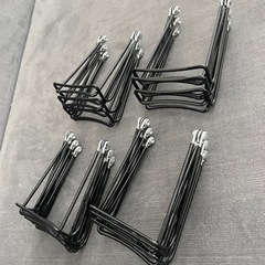 未使用新品 ワイヤー ブックスタンド 黒 9本の画像