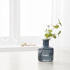 IKEA イケア フラワーベース 花瓶 グレー 17cm ペッパルコルンの画像