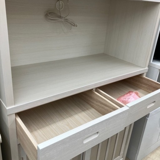 ✨展示品あがりの未使用品✨大川家具 2面レンジボード✨日本製 食器棚✨3330