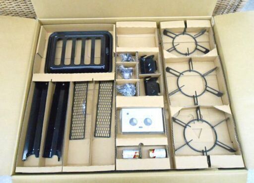 開封未使用品 リンナイ リッセ ビルトインガスコンロ 3口 都市ガス用 12・13A クラウドシルバー RHS71W32L24RSTW