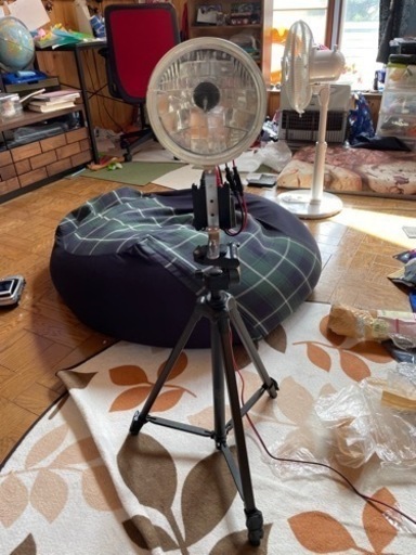 ライトトラップ昆虫採集