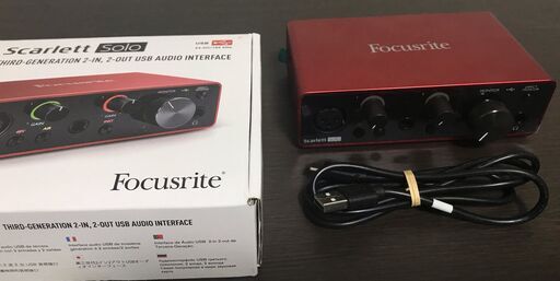 Focusrite Scarlett Solo 3rd Gen、DTM、オーディオインターフェイス