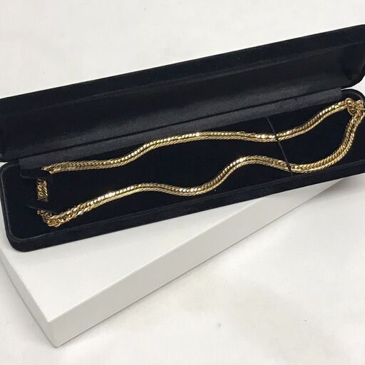 K18 ゴールド 喜平 8面 トリプル ネックレス 18金 50.8ｇ 約50.7cm