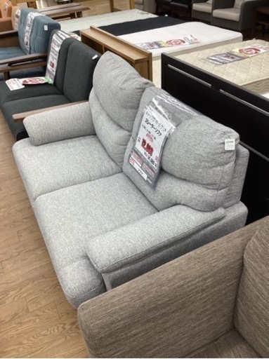 KH-53【新入荷　リサイクル品】ニトリ　キャッツ3 2シーターソファ　グレー