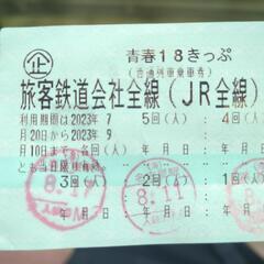 【ネット決済全国配送】2023.9.10まで　青春18切符　残り2回