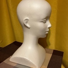 ヘッドマネキン　ディスプレイ　発泡スチロール　軽量　インテリア　帽子　の画像