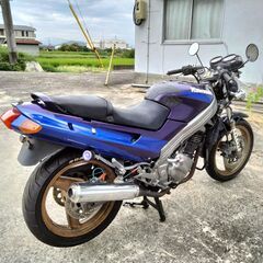 カワサキのZZR250　ネイキッド仕様。エンジンセル始動出来ます。の画像