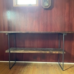 【値下げ】Otsu furnitureアイアン ウッド シェルフ...