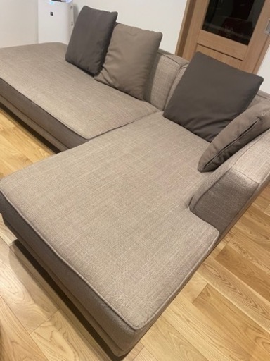 最終値下げ【美品】3人掛けカウチソファ