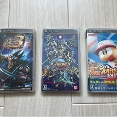 PSP3000 ジャンク + ソフト3本の画像