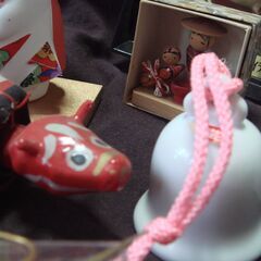 民芸品　まとめて数点　龍神様　赤べこ他等々の画像