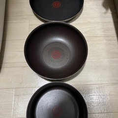 ガス火専用　ティファール　フライパンと鍋