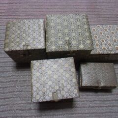 プレゼントや贈り物にも 小箱 小物入れ 5点 セット お譲りします。＊石川県＊美川より＊期間限定の画像