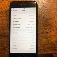 iPhone7 ブラック　32GB SIMフリーの画像