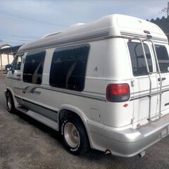 イイ音します! V8 フローマスター 8No ダッジ ラム バン ハイルーフ コンバージョン 大型テレビ 好調 90sの画像