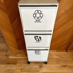 ゴミ箱　分別ワゴン　キャスター付き　ダストボックス
