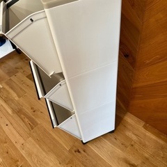 ゴミ箱　分別ワゴン　キャスター付き　ダストボックスの画像