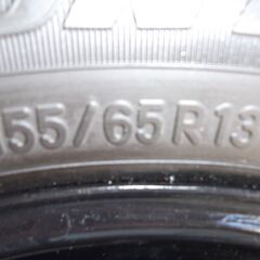 トーヨー・軽四スノータイヤ。2018年製155/65R/13/4穴・4本組・鉄ホイール・100PCDの画像