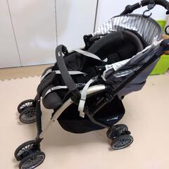 コンビ ベビーカー アンブレッタ 4キャス エッグショック グレー 新生児 A型ベビーカーの画像