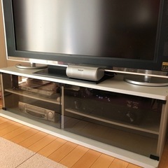 《交渉成立しました》テレビ台　ガラス扉付き　120㎝幅